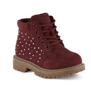 Piper Toddler Girls' Zahra Fashion Hiker Boots Maroon size 12